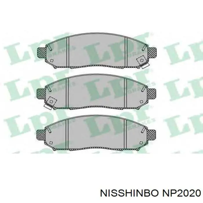 Klocki hamulcowe przednie tarczowe Nisshinbo NP2020 cena, od 29,66 USD