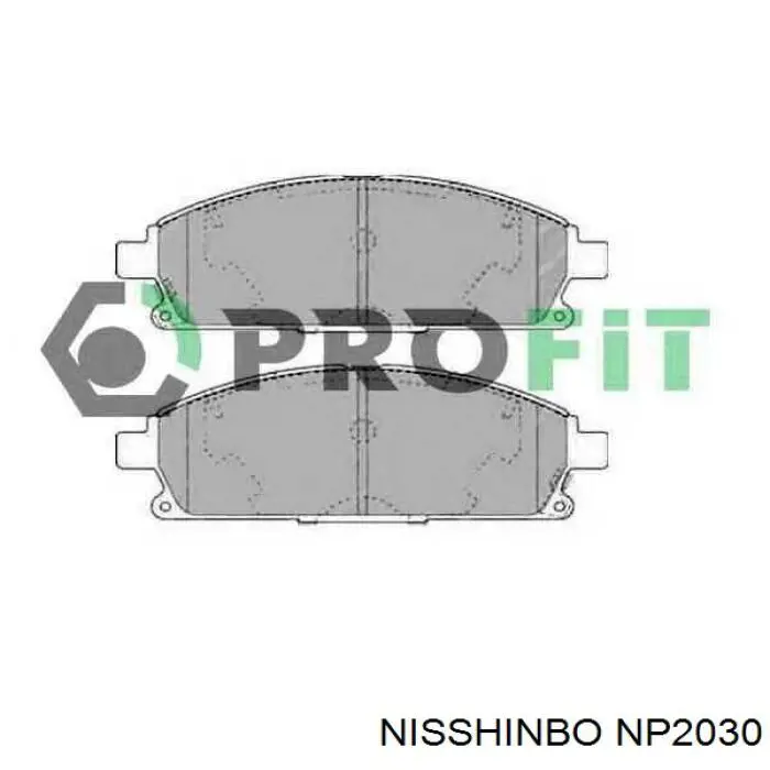 NP2030 Nisshinbo klocki hamulcowe przednie tarczowe