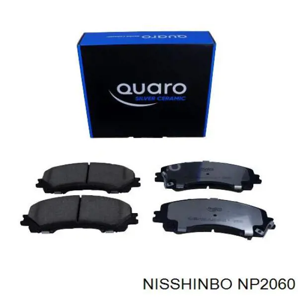 Klocki hamulcowe przednie tarczowe Nisshinbo NP2060 cena, od 34,57 USD