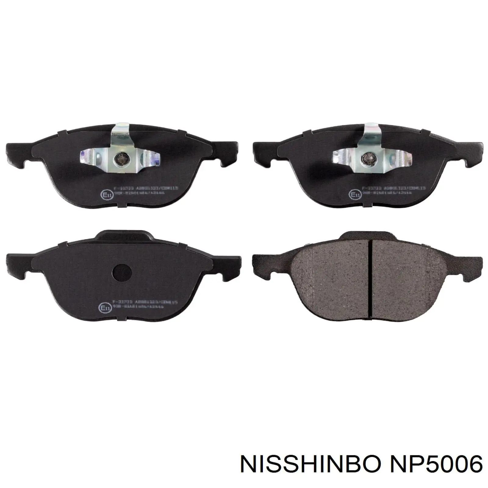 Klocki hamulcowe przednie tarczowe Nisshinbo NP5006 cena, od 31,64 USD