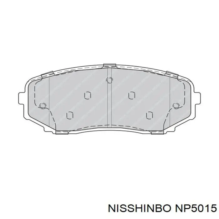 NP5015 Nisshinbo klocki hamulcowe przednie tarczowe