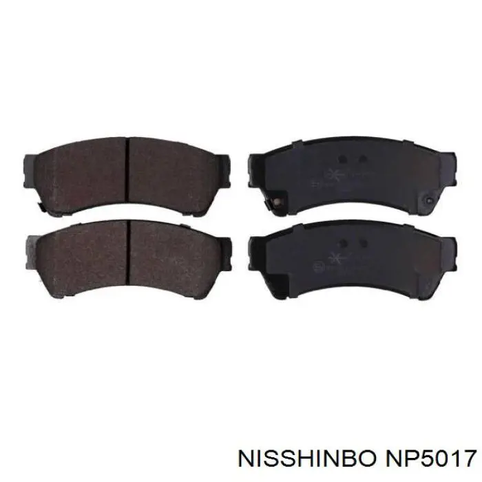 NP5017 Nisshinbo Klocki hamulcowe przednie tarczowe