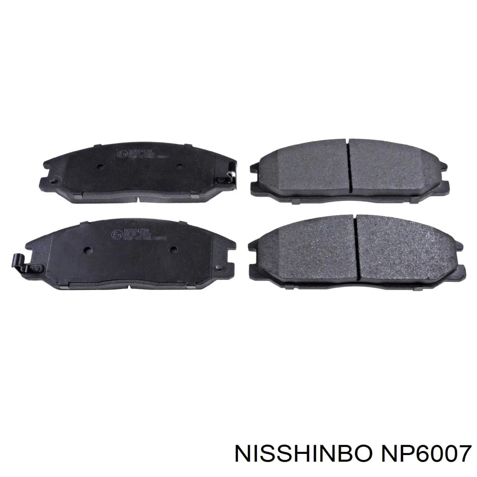 Klocki hamulcowe przednie tarczowe Nisshinbo NP6007 cena, od 25,42 USD