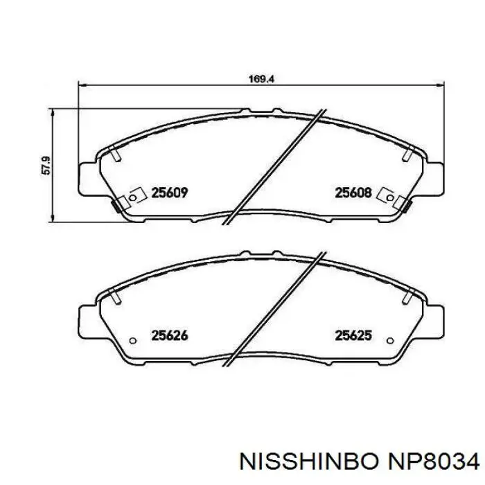 Klocki hamulcowe przednie tarczowe 45022TZ5R01 Honda
