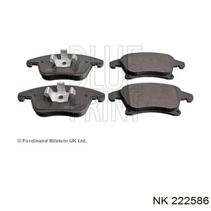 222586 NK Klocki hamulcowe przednie tarczowe