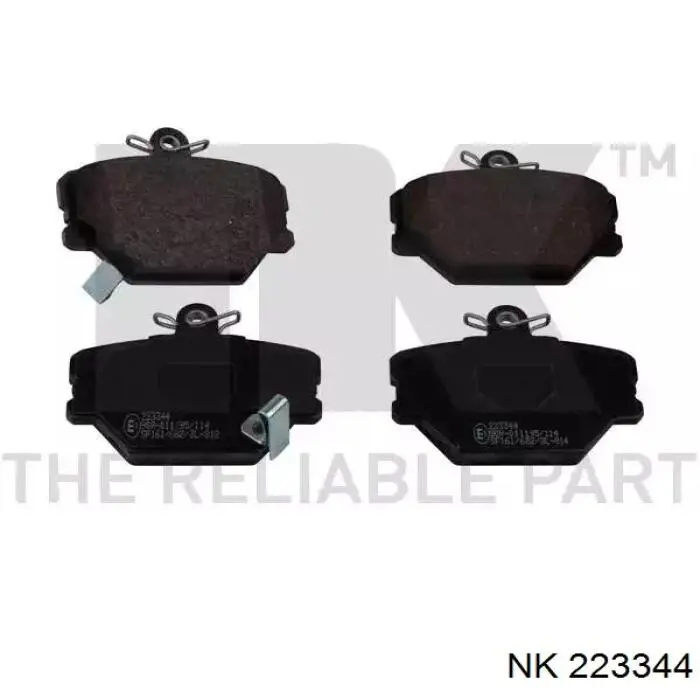 Klocki hamulcowe przednie tarczowe NK 223344 cena, od 23,61 USD
