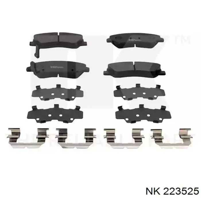 223525 NK Klocki hamulcowe przednie tarczowe