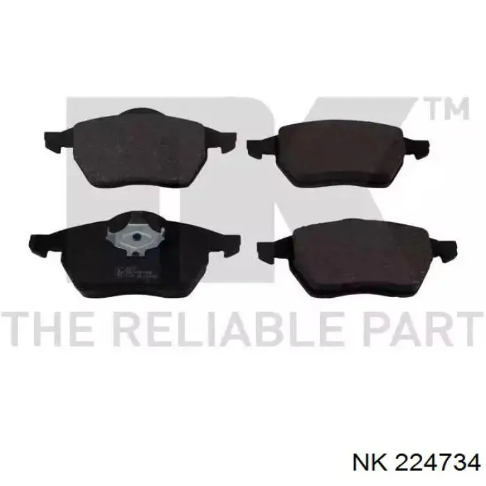 Klocki hamulcowe przednie tarczowe NK 224734 cena, od 25,93 USD