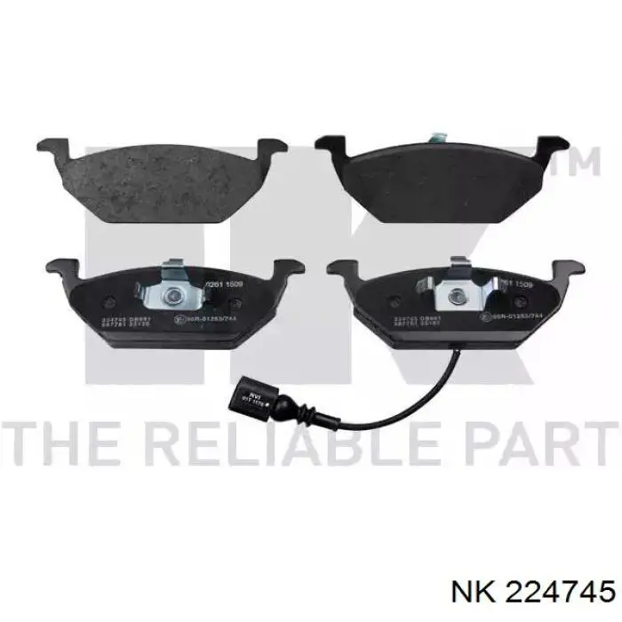 Klocki hamulcowe przednie tarczowe NK 224745 cena, od 36,74 USD