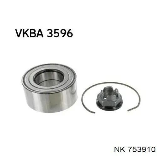 Łożysko piasty przedniej NK 753910 cena, od 17,16 USD