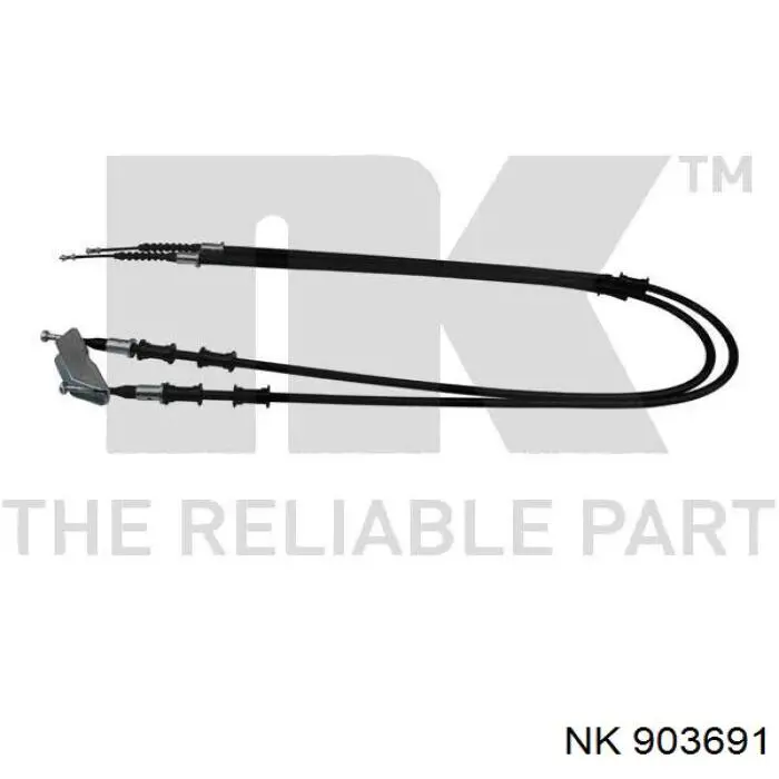 Linka hamulca ręcznego tylna prawa/lewa NK 903691 cena, od 26,03 USD
