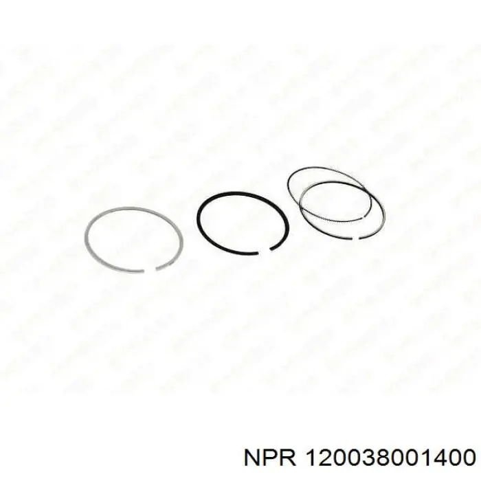 120038001400 NE/NPR Pierścienie tłokowe na 1 cylinder, STD.