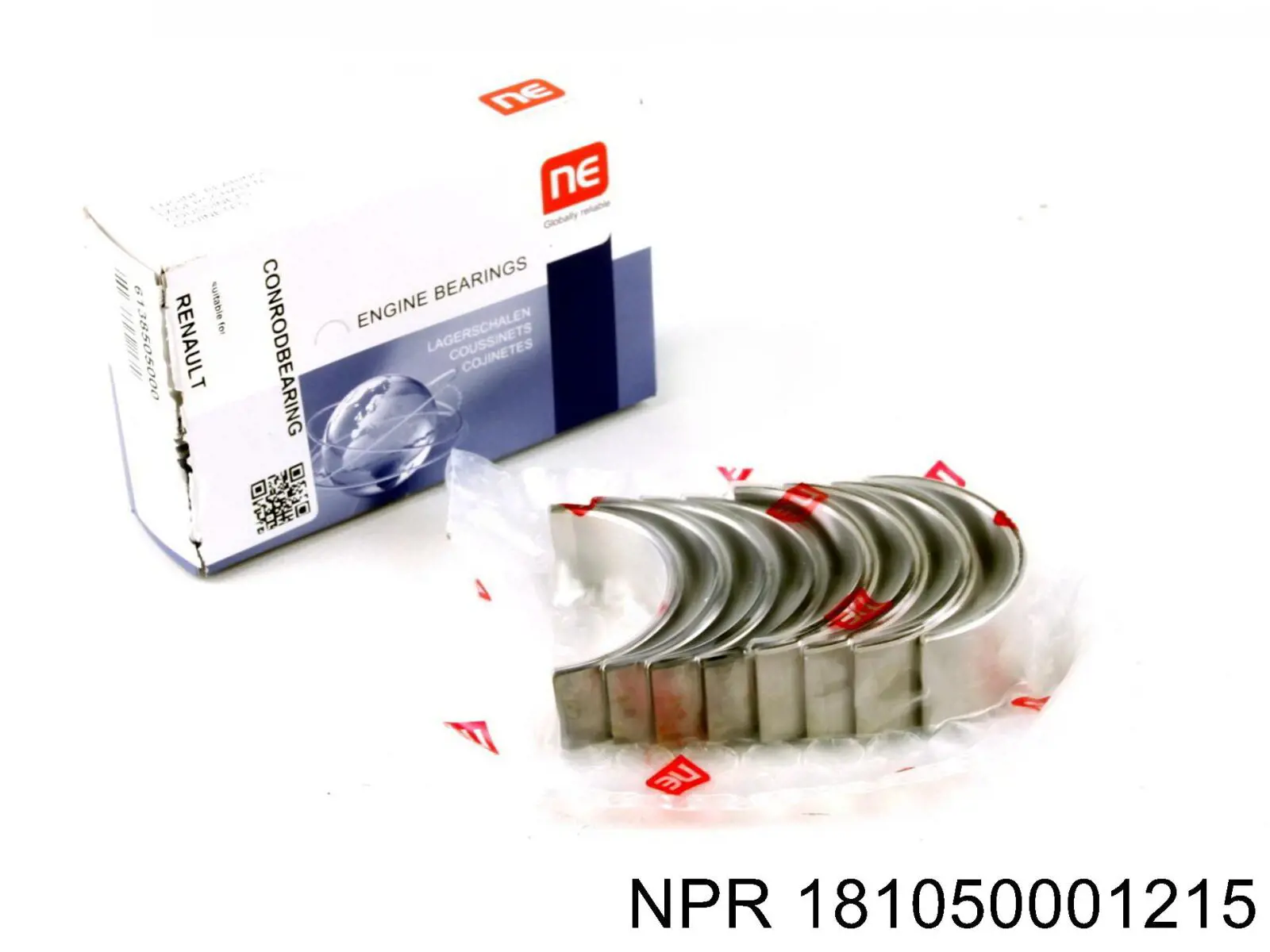 181050001215 NE/NPR Panewki korbowodowe wału korbowego, zestaw, 1. naprawa (+0,25)