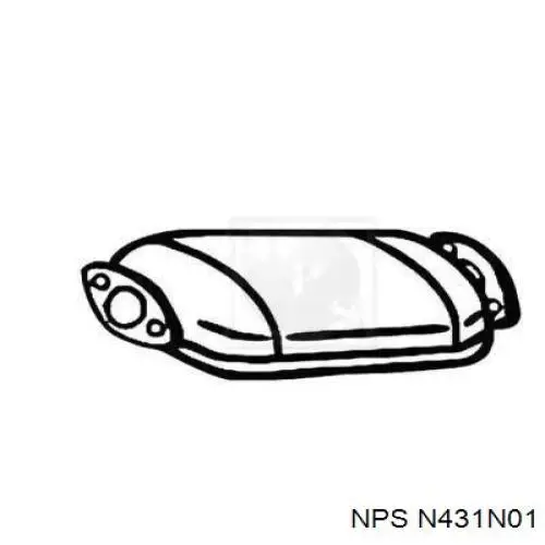 Konwerter-katalizator do Mazda 3  BK12