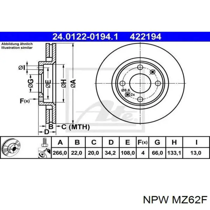Sprzęgło wiskotyczne wentylatora chłodzenia do Mazda E 2000/2200 SR2