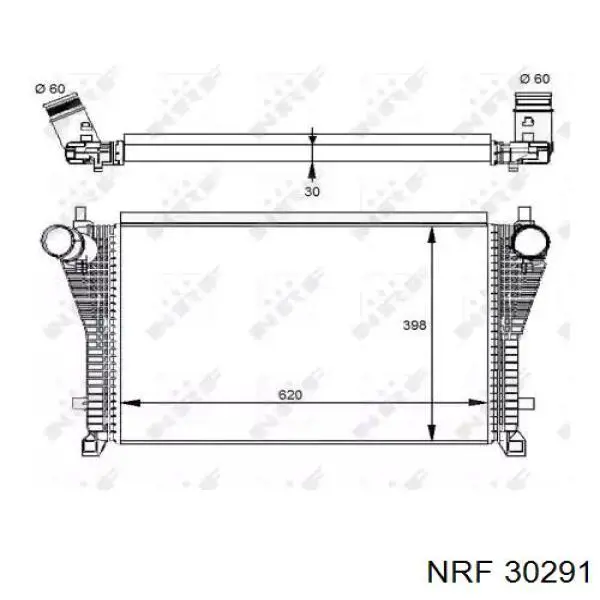 30291 NRF chłodnica intercoolera