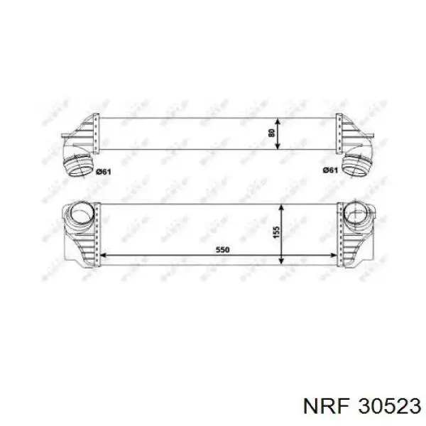 30523 NRF chłodnica intercoolera