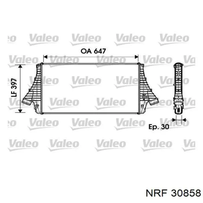 Do koszyka 244118366 Opel Chłodnica intercoolera