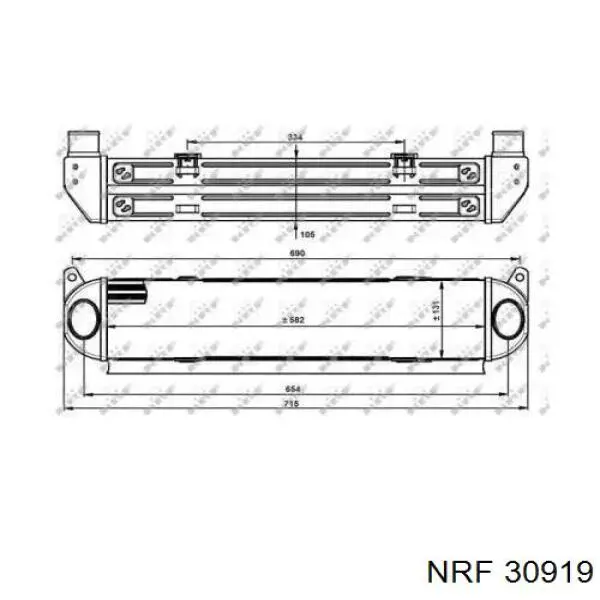 Chłodnica intercoolera Land Rover PML500011 cena, od 100,59 USD