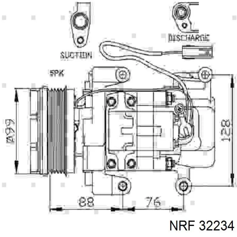 Do koszyka C23661450E Mazda Sprężarka klimatyzacji