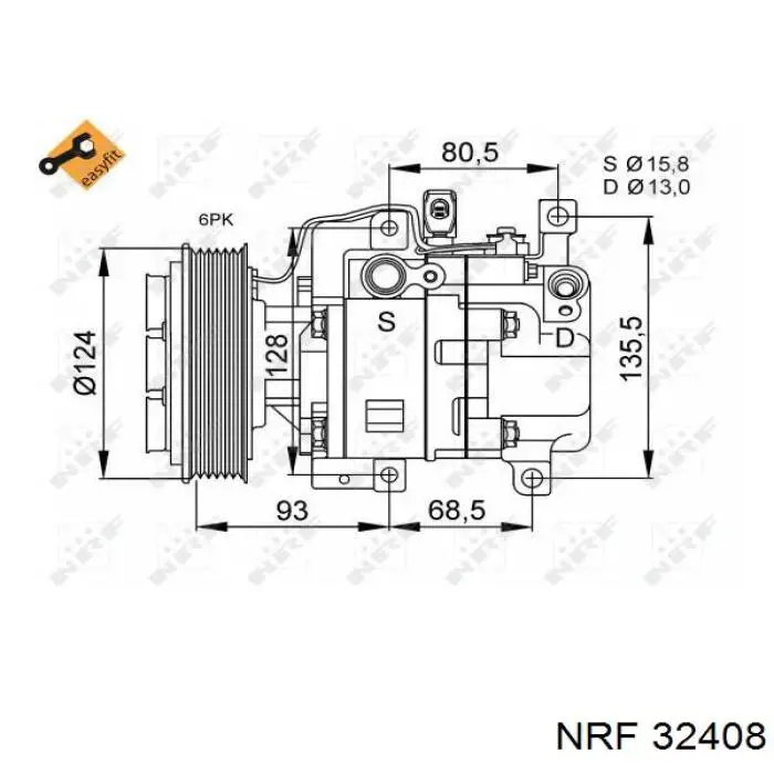 Sprężarka klimatyzacji MSG Rebuilding H12A1AF4DWR cena, od 246,90 USD