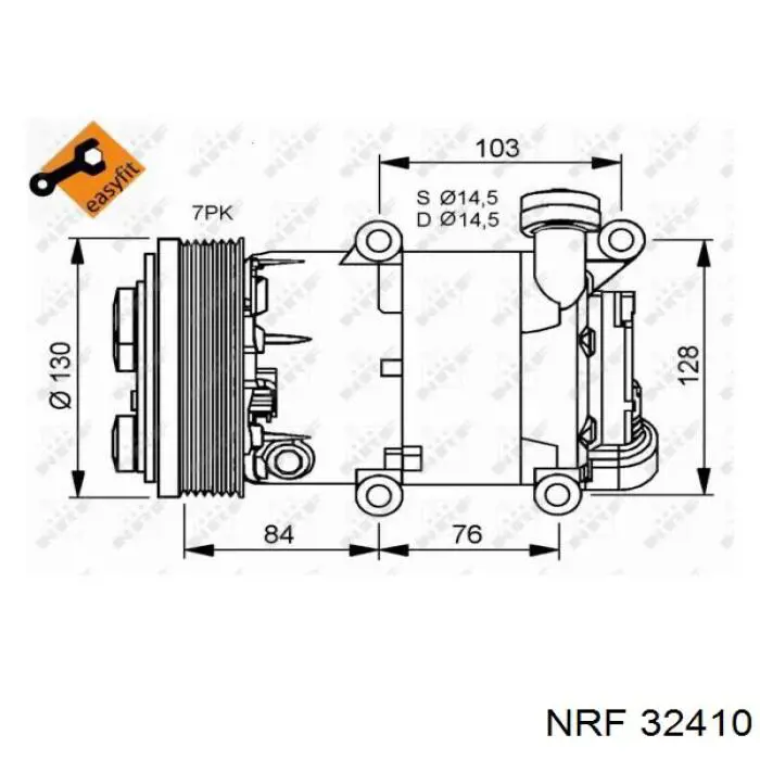 Sprężarka klimatyzacji Ford 1444893 cena, od 194,43 USD