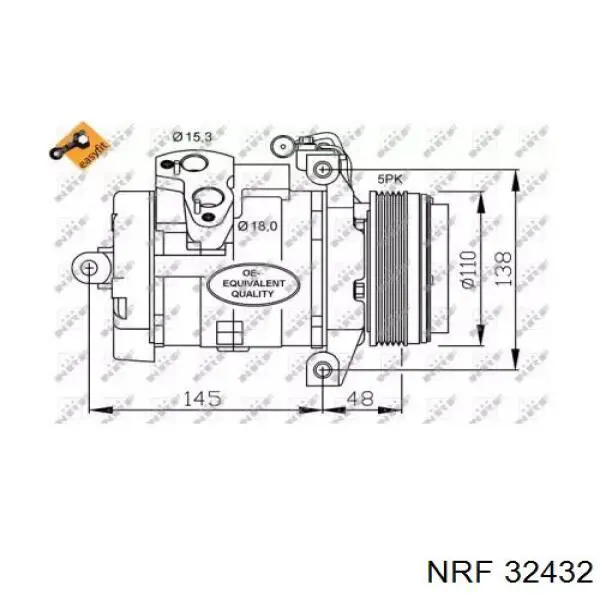 Do koszyka 64526921650 BMW Sprężarka klimatyzacji