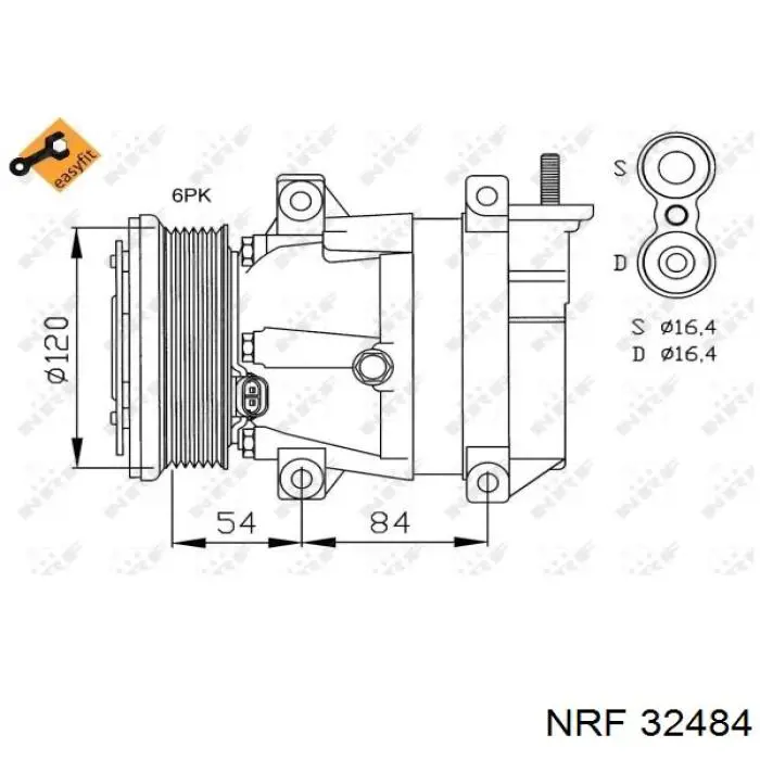 Sprężarka klimatyzacji 715029R MSG Rebuilding