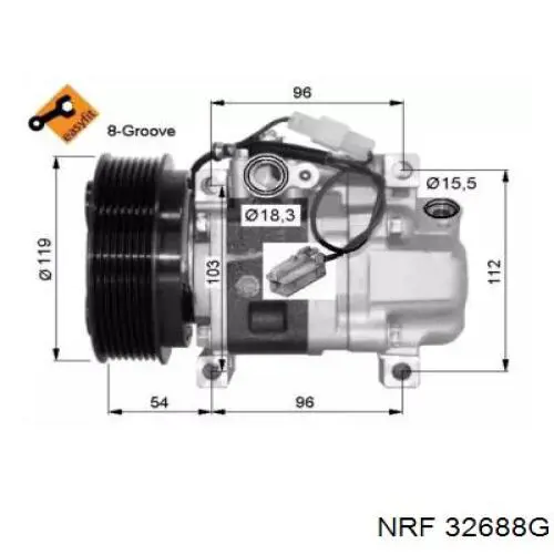 32688G NRF Sprężarka klimatyzacji