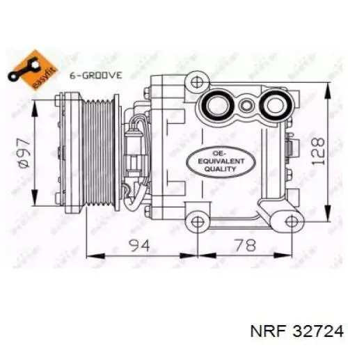 Do koszyka 1811105 Ford Sprężarka klimatyzacji