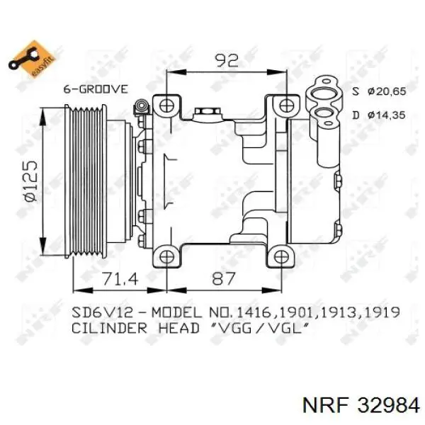 Sprężarka klimatyzacji Hyundai/Kia 977012W550 cena, od 388,99 USD