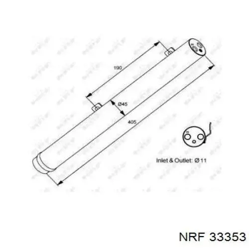 Osuszacz klimatyzacji NRF 33353 cena, od 57,70 USD