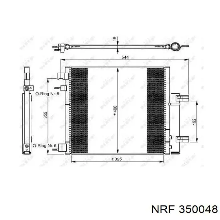 350048 NRF Chłodnica klimatyzacji