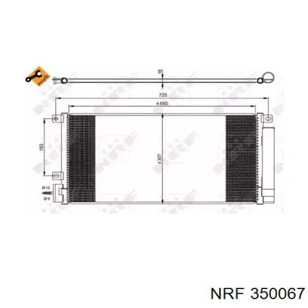 Chłodnica klimatyzacji NRF 350067 cena, od 88,20 USD