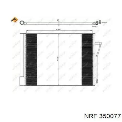 350077 NRF Chłodnica klimatyzacji