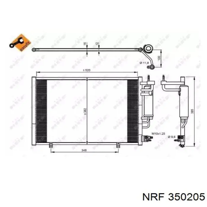 350205 NRF Chłodnica klimatyzacji