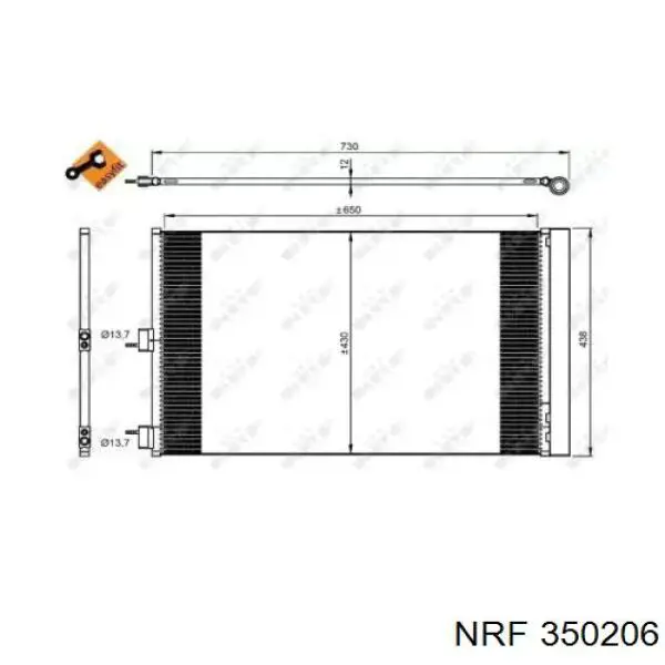 Chłodnica klimatyzacji Mercedes A0995001054 cena, od 181,66 USD