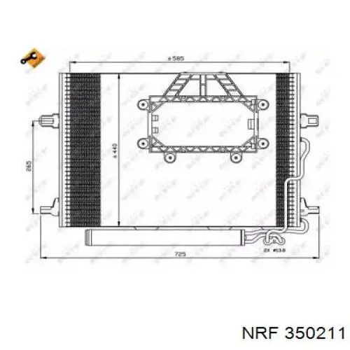 350211 NRF Chłodnica klimatyzacji