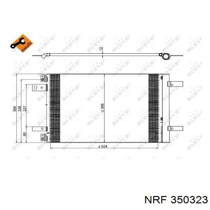 Chłodnica klimatyzacji Toyota 9816746580 cena, od 112,77 USD