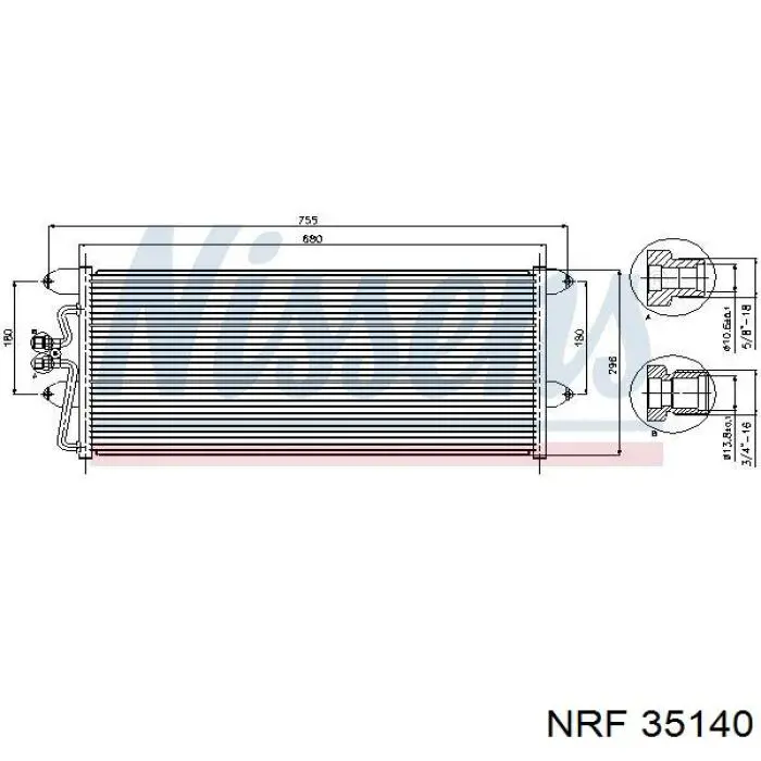 Do koszyka 35140 NRF Chłodnica klimatyzacji
