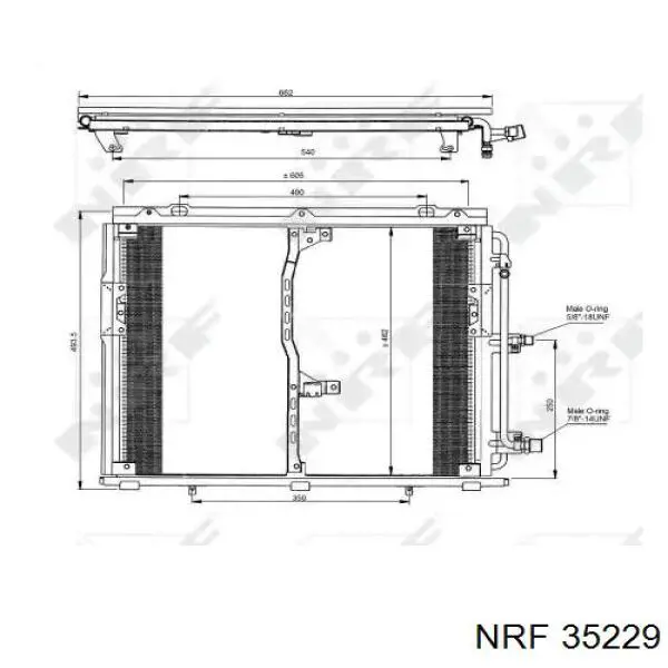 Chłodnica klimatyzacji NRF 35229 cena, od 125,58 USD