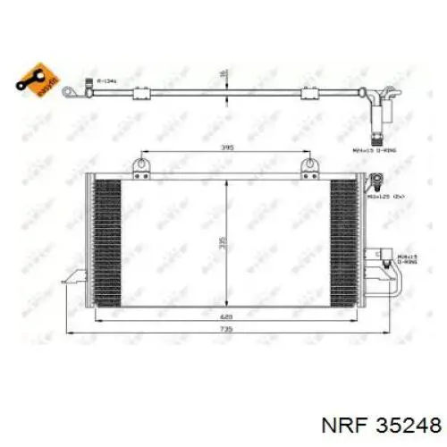 Chłodnica klimatyzacji NRF 35248 cena, od 83,77 USD