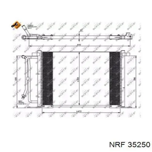 Do koszyka 35250 NRF Chłodnica klimatyzacji