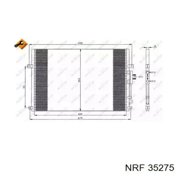 Chłodnica klimatyzacji NRF 35275 cena, od 99,74 USD