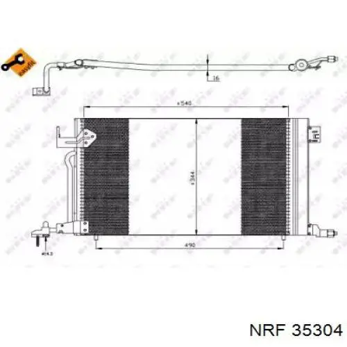 Chłodnica klimatyzacji NRF 35304 cena, od 49,74 USD