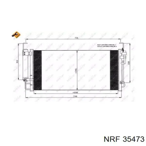Chłodnica klimatyzacji NRF 35473 cena, od 83,82 USD
