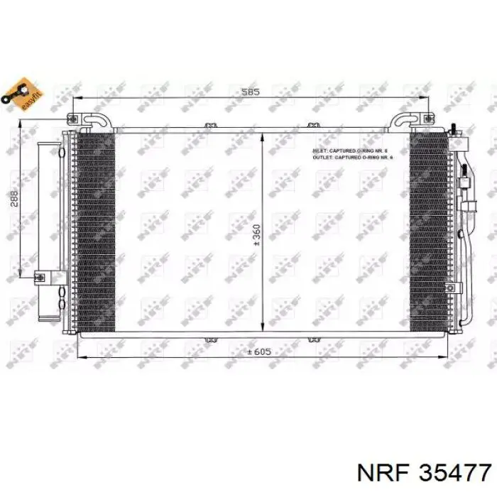 Chłodnica klimatyzacji NRF 35477 cena, od 113,45 USD