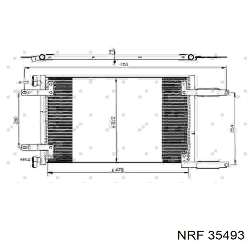 Chłodnica klimatyzacji NRF 35493 cena, od 98,71 USD