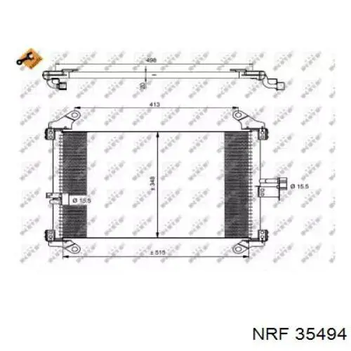 Chłodnica klimatyzacji NRF 35494 cena, od 86,88 USD