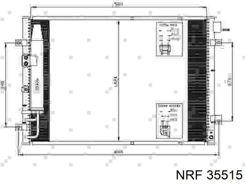 Chłodnica klimatyzacji NRF 35515 cena, od 121,36 USD
